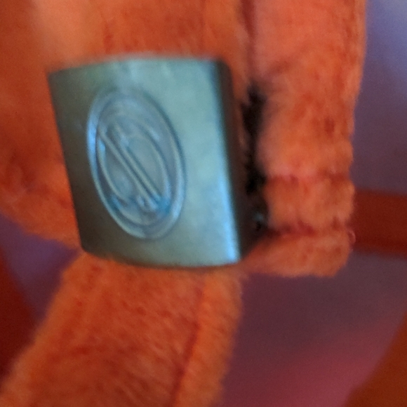 Buda Bean Orange Plush Size Free Hat Made in Korea - Picture 4 of 6